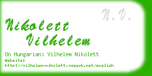 nikolett vilhelem business card